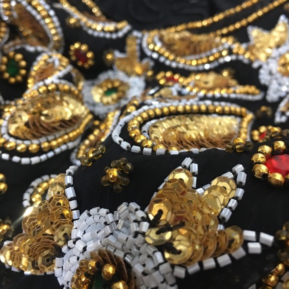 Vtg 80’s Lawrence Kazar Sequins Cocktail Dress - Picture 14 of 16